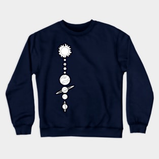 Solar System Doodle Crewneck Sweatshirt